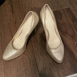 Sparkly Gold Heels